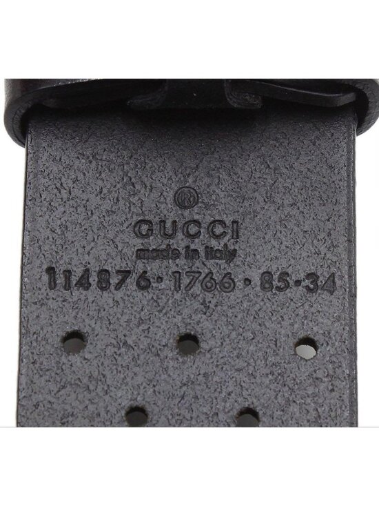 Gucci Interlocking Perforated Leather Belt main image 8